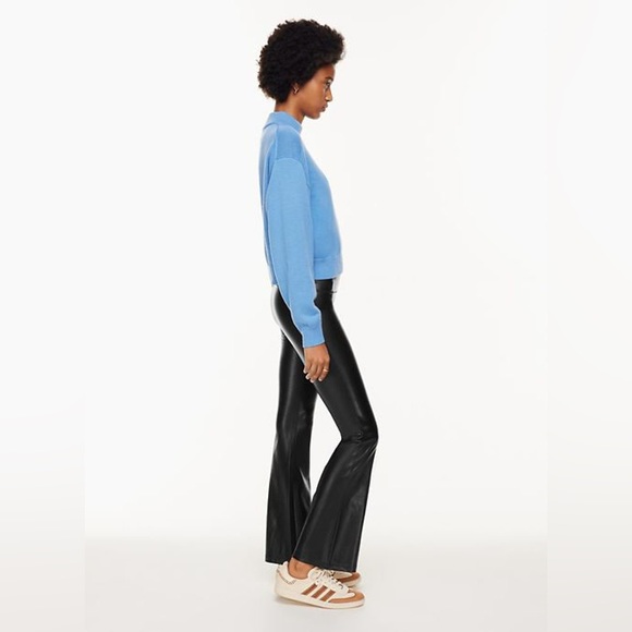 Aritzia Vegan Leather Flare Pant - Picture 11 of 11